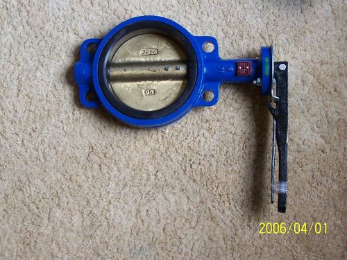 RED-WHITE BUTTERFLY VALVE 6&#034; WAFER IRRIGATION PLUMBING NEW
