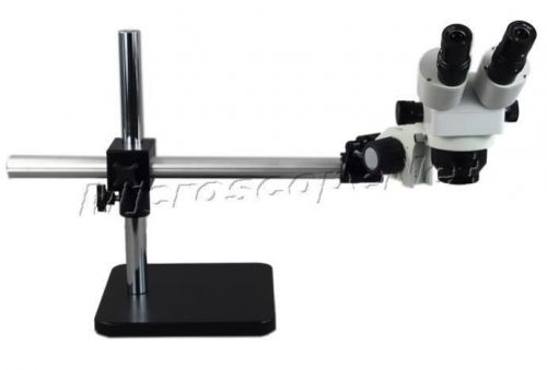 Omax 5x-80x binocular zoom stereo microscope with boom stand for sale