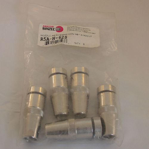 ABICOR BINZEL 5 MIG NOZZLE R5A-N-62S 5/8 STICK OUT STAINLESS STEEL MIG GUN PARTS
