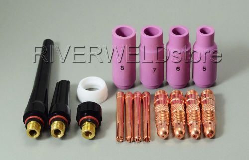 Tig kit &amp; sr db pta wp 17 18 26 tig welding torch consumables accessories 16pk for sale