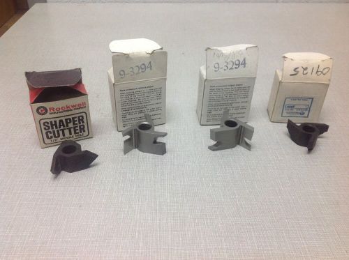 4 Craftsman, Rockwell, Shop Smith Shaper Cutter 1/2&#034; bore, HSS, Lot 2 Of 4