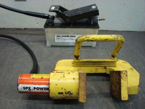 Spx portable c frame truss nail plate press w/ spx pa6 air powered pump rafter for sale