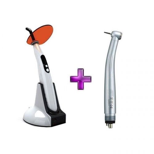 New 4 Hole Curing Light LED.B Style Lamp+ NSK Style SU M4 Push Button handpiece