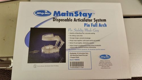 Whip Mix Mainstay Disposable Articulator System  Pin Full Arch