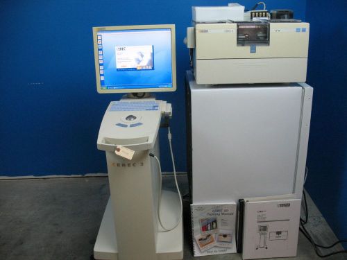 Sirona cerec 3 dental acquisition unit w/ milling unit &amp; accessories v. 3.80 for sale