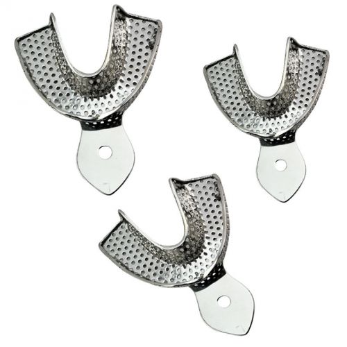 New 6pcs dental stainless steel anterior impression trays large+ middle +small for sale