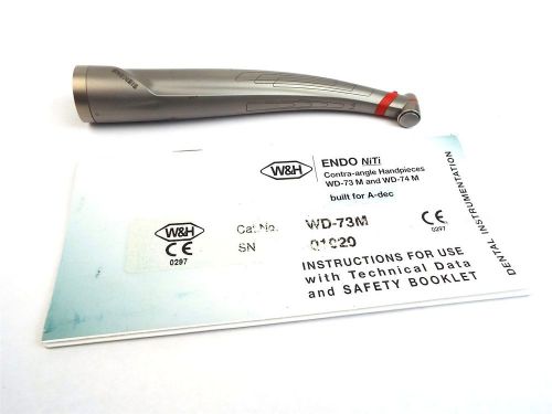 W&amp;H Endo NiTi Push Button High Speed Fiber Optic Dental Handpiece w/ User Manual