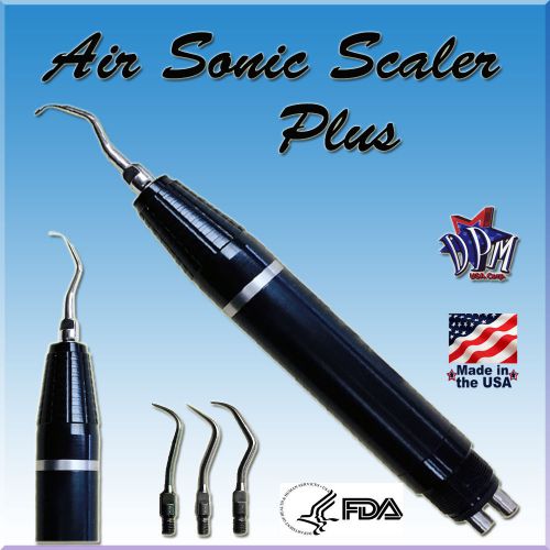 Dental sonic air scaler with 3 tips -made in usa- 2 year warranty! for sale