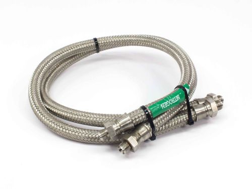 Swagelok fm series  pair of 35&#034; stainless steel cryogenic / vacuum metal hose 1/ for sale