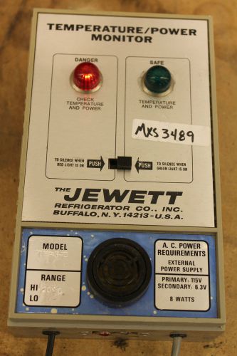 Jewett Power Temperature Control Monitor TMS-3-D Laboratory Equipment Medical EG