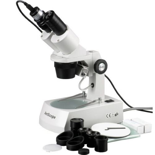 20X-40X-80X Stereo Microscope with 1.3MP USB Camera