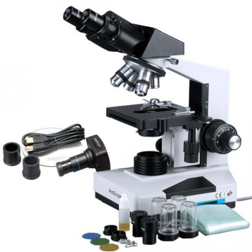 40x-2000x student binocular microscope + 5mp camera for sale