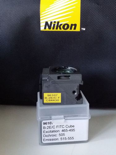 FITC B-2E/C Nikon Microscope Filter Cube Part# 96107