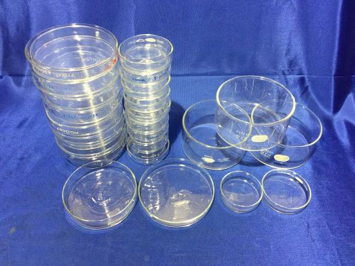 31 ea Cell Culture Dish or Petri Dish Assortment 135mm - 50 mm