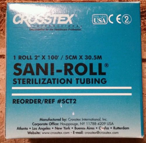 Crosstex sani-roll 2&#034; x 100&#039; autoclave sterilization roll tubing