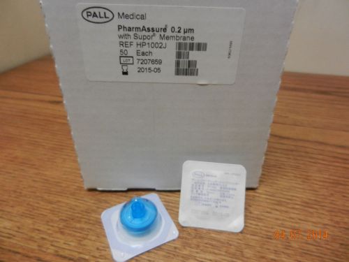 Pall Medical # HP1002J PharmAssure .02um w Supor Membrane NEW 50pcs