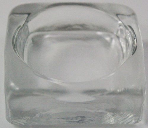 Square 1.5 inch watch glass w ground front for marking for sale
