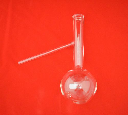Distillation Flask 500mL 500 mL Borosilicate Glass Boiling Evaporation Steam Lab