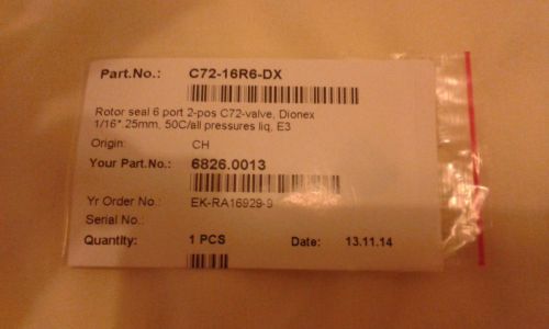 Rotor seal for c72-valve, c72-16r6-dx, 6826.0013, dionex for sale
