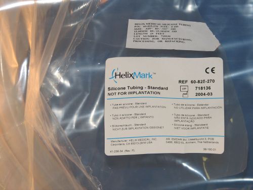 Helix medical silicone tubing .625 id by .999 od. 24 feet # 60-825-270 for sale