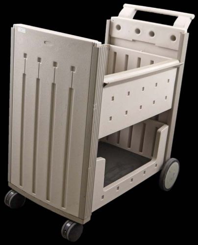 28&#034;x18&#034; generic mobile rolling dual-platform medical instrument transport cart for sale