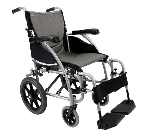 20&#034; Wide Karman Bariatric Ergonomic Transporter Light Wheelchair S-115TP20W New