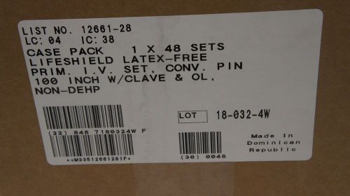 Hospira 12661-28 LifeShield™ Primary Set 100” ~ Box of 48
