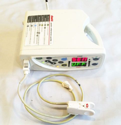 Masimo SET Rainbow Pulse Oximeter Rad 8 with SpO2 Cable and Battery Radical Ox
