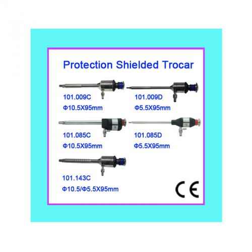 Protection Shielded Trocar &amp; Cannula//* ?5.5X95mm ?10.5X95mm Laparoscopy