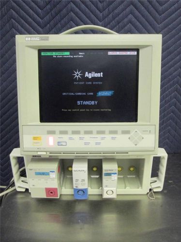 Hewlett packard 24c omnicare patient monitor &amp; module rack for sale