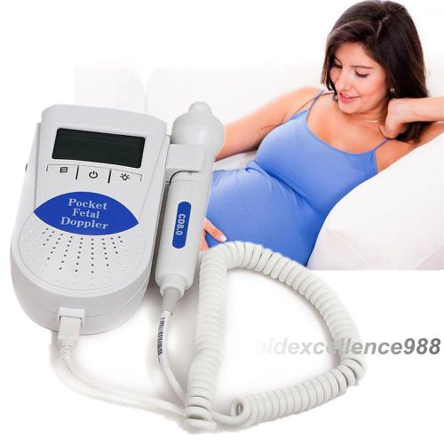 2014 NEW Fetal Doppler 8MHz with LCD Display Built-in rechargeable battery