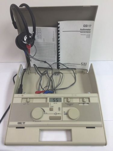 GSI 17 Audiometer with Telephonics Headphones and Charger ~ Excellent Condition