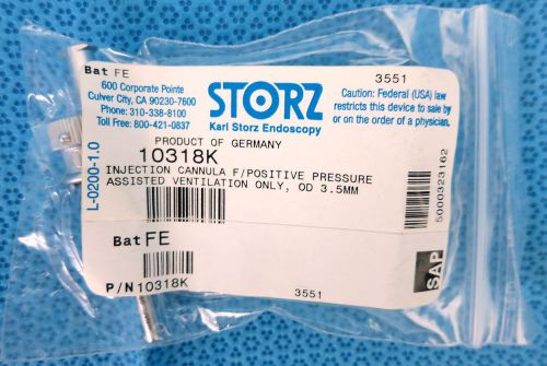 Storz 10318k injection cannula for positive pressure assisted ventilation for sale