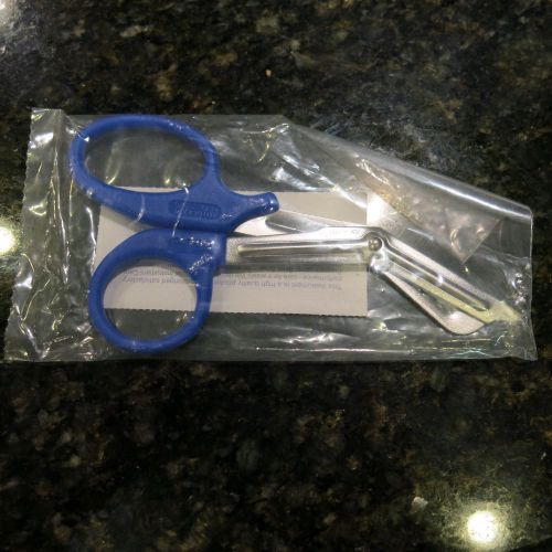 New sklar 7-1/2&#034; utility emt bandage scissors blue stainless 11-1280 for sale