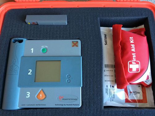 Philips HeartStart FR1 AED with Current AHA Guidelines! New Pads, Battery, Case