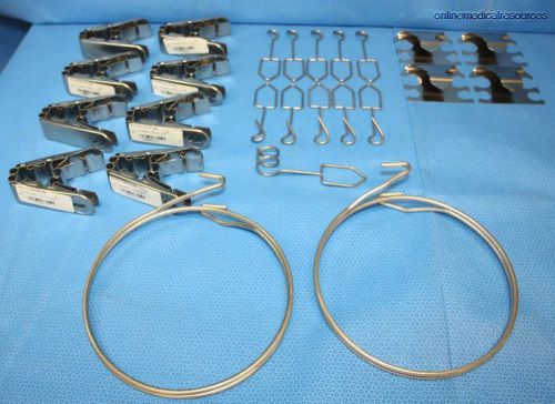 Meditrax 25 piece collie clip set surgical stainless steel airway tidy for sale
