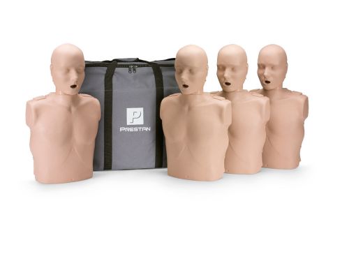 Prestan Adult Medium Skin CPR-AED Training Manikin W/ Out CPR Monitor - 4 Pack