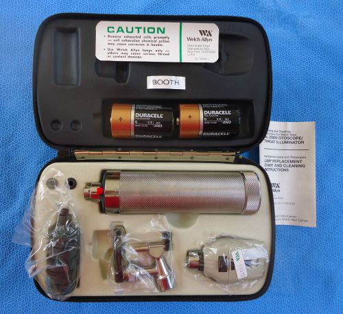 Welch allyn 2.5v operating otoscope diagnostic set #98060-- all new components for sale