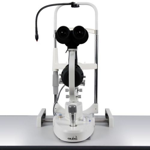Us ophthalmic slit lamp with table top gr-7 2x with halogen lamp gilras warranty for sale