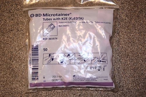 BD Microtube Microtainer #365974 W/ K2E Qty: 50 or 1 Bag