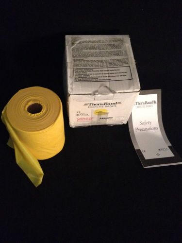 NEW THERA-BAND Exercise Bands Thin Resistance Yellow 6&#034; x 50 Yards 7168-01