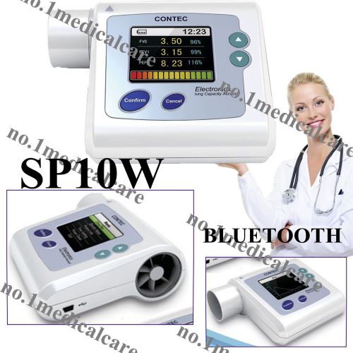 Bluetooth Wireless SP10W Lung Breathing Diagnostic Vitalograph Spirometry CONTEC