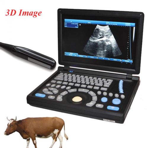 Ce 10.4“ veterinarain digital laptop pc ultrasound scanner with rectal probe 3d for sale