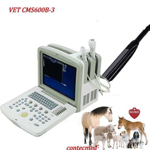 Ce veterinary, ultrasound scanner diagnostic cms600b-3+endorectal linear probe for sale