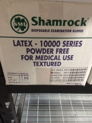 Shamrock Latex gloves size-(Small) 1000 gloves in a case