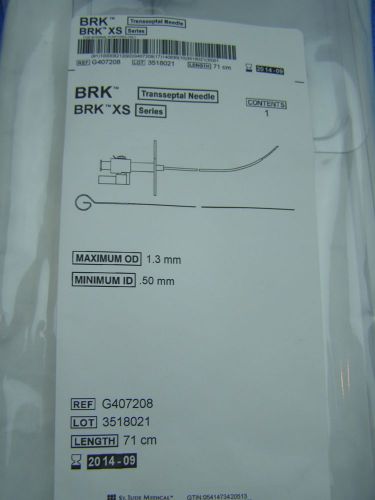 ST,JUDE MEDICAL REF: G407208 BRK-1 Transseptal Needle Length 71cm (LOT of 1)