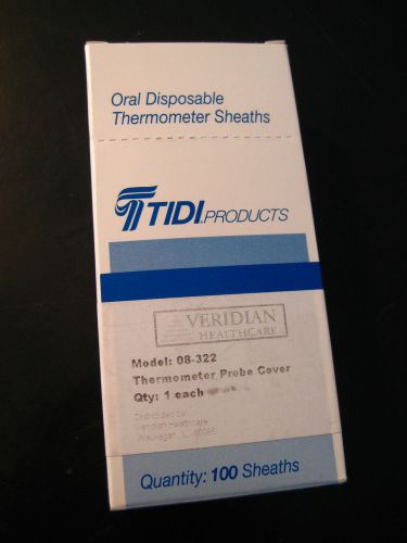 TIDI Oral Disposable Thermometer Sheaths for Digital Thermometer - 100 Count