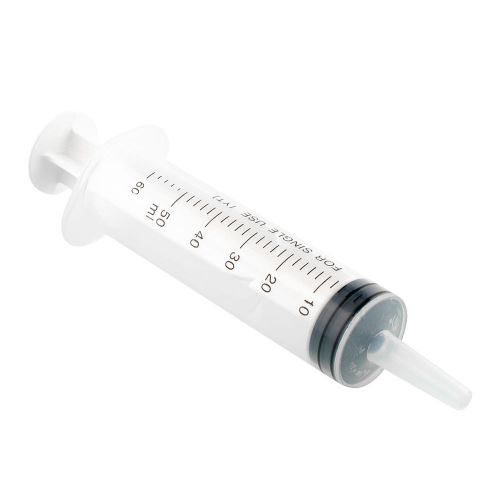 New Sterile 60ML Plastic Medical Syringe For Hydroponics Measuring Injection