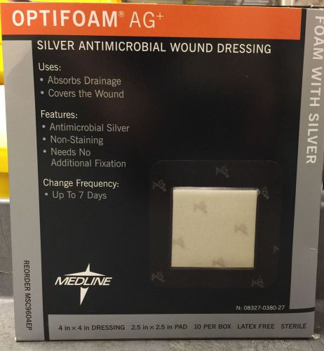 Optifoam ag+ 4x4 wound dressing for sale