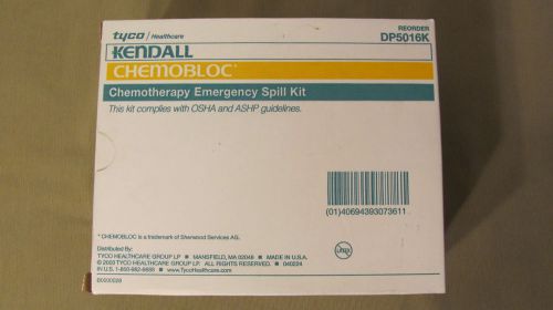 Kendall chemobloc chemotherapy emergency spill kit-dp5016k-nib for sale